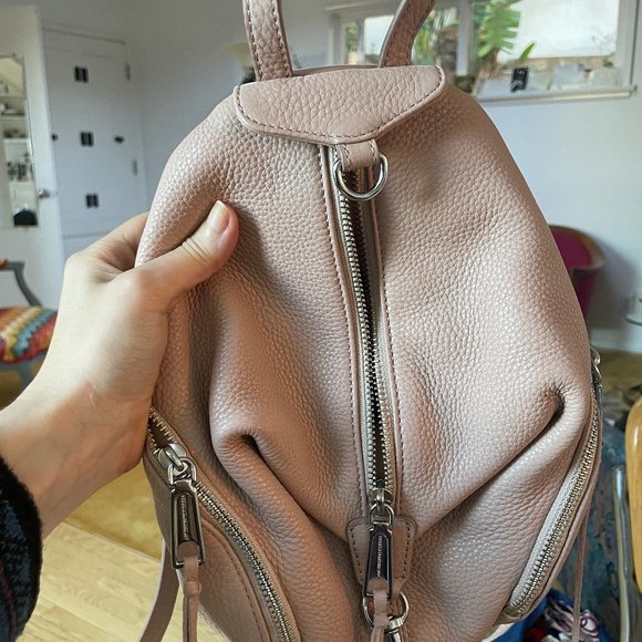 Julian Medium Leather Backpack Vintage Pink main image 2